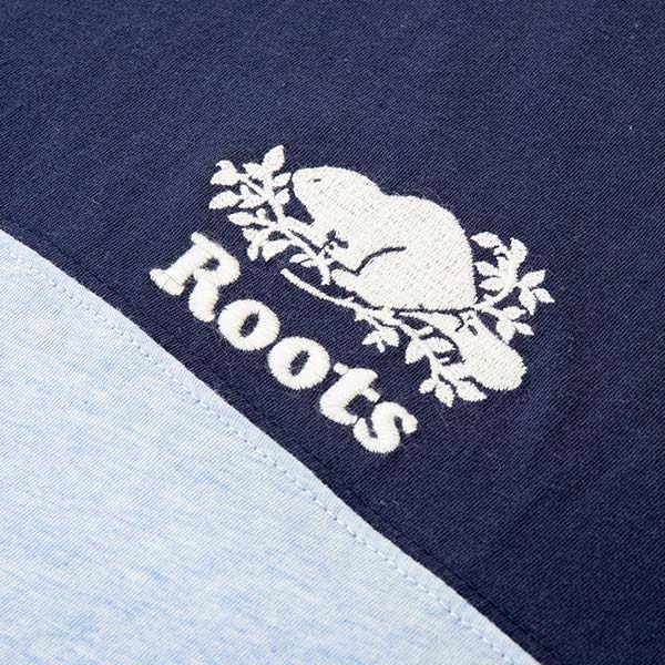 男裝Roots 色塊短袖T恤-藍