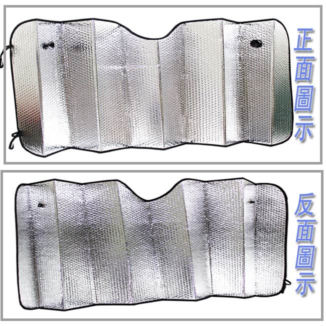 休旅車專用雙面氣泡前遮陽板2入+小圓弧8入(4包)+機車氣泡隔熱墊2入