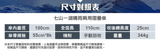【ATUNAS 歐都納 】台灣七頂峰-玉山晴雨兩用摺疊傘/遮陽傘A6-A1918薄荷綠