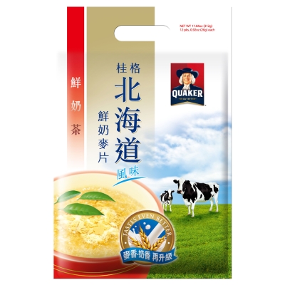 桂格 北海道麥片-鮮奶茶(26gx12入)x3袋