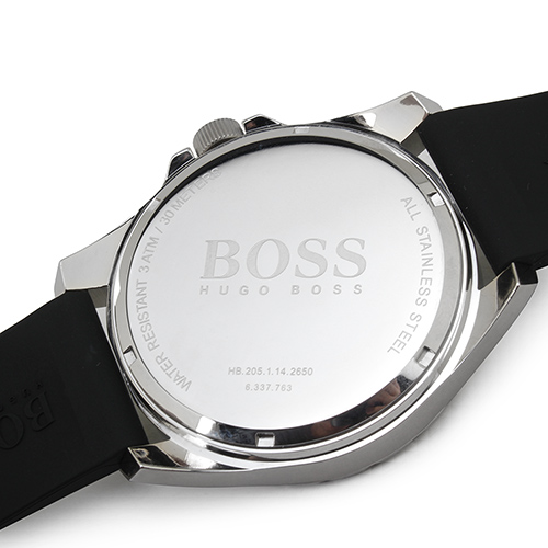 Hugo Boss 多功能矽膠錶帶運動男腕錶(H1512945)-48mm