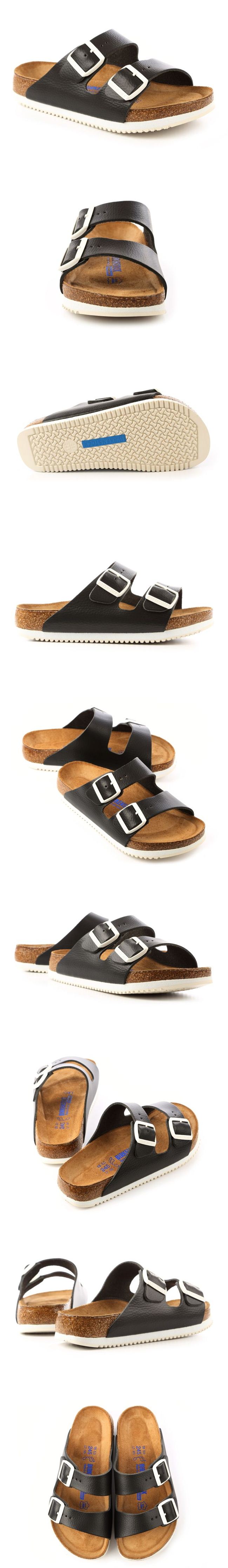 勃肯BIRKENSTOCK 230154亞利桑那經典二條拖鞋(黑)