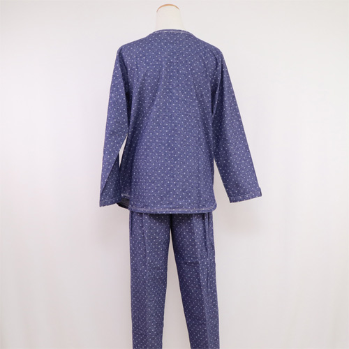 華歌爾睡衣-英倫風 M-L 長袖褲裝(甜美藍)