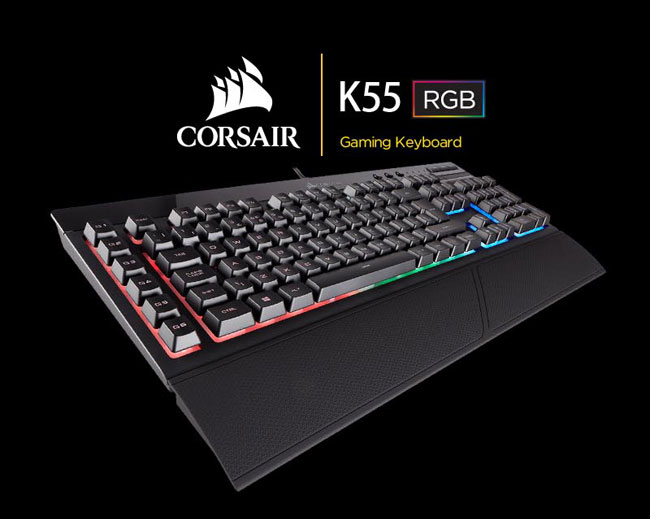 【CORSAIR】 K55 RGB電競鍵盤-薄膜中文