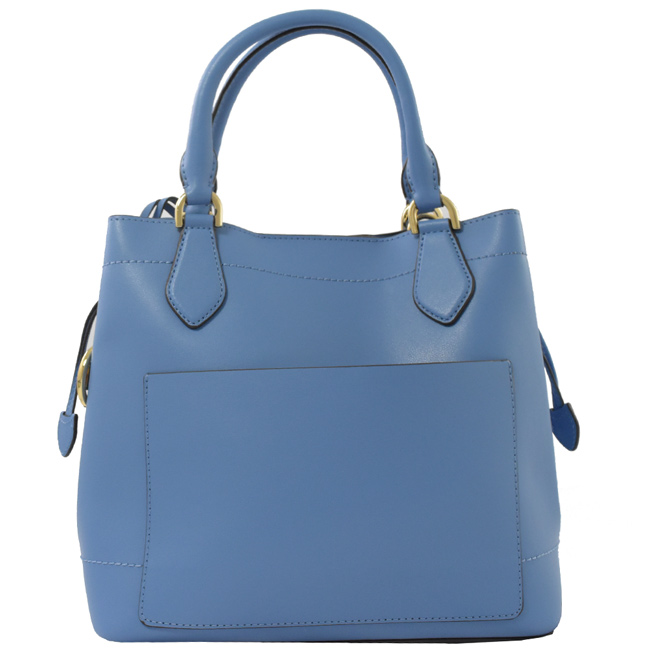 MICHAEL KORS EDEN 牛皮雙層兩用水桶包(藍/大)