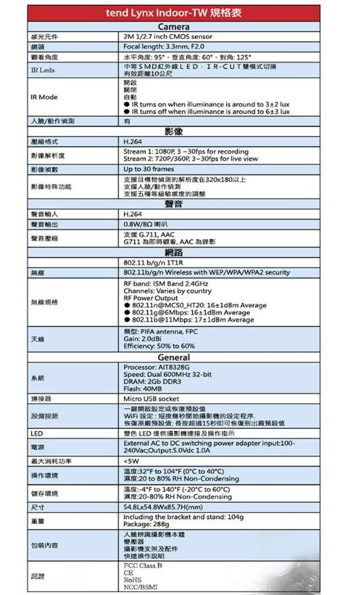 tend 人臉辨識無線監控攝影機【2入】+小小兵高清無線上網監控攝像機【1入】(不挑款)