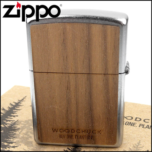 ZIPPO 美系~Clover-三葉草圖案-核桃木貼片打火機