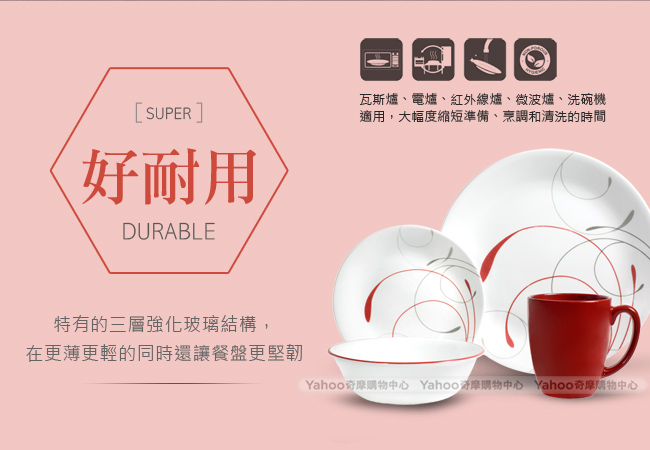 美國康寧CORELLE 優雅光輝餐盤3+2件組