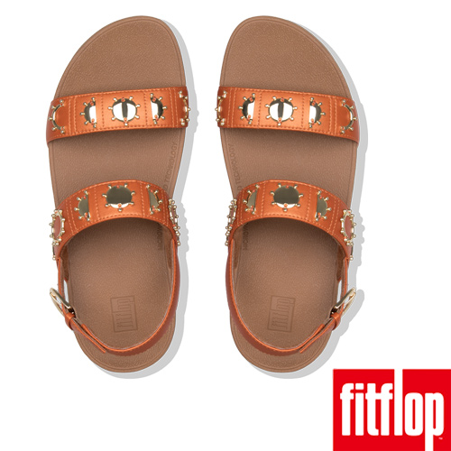 FitFlop STUD BACKSTRAP SANDALS-橙色