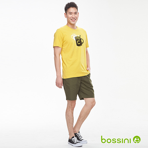 bossini男裝-素色輕便短褲01綠