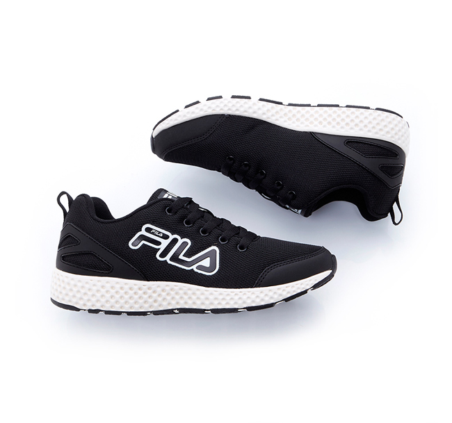 FILA 中性輕量慢跑鞋-黑色 4-J026T-001