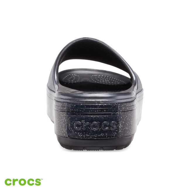 Crocs 卡駱馳 (中性鞋) 厚底卡駱班金屬涼拖 205913-002