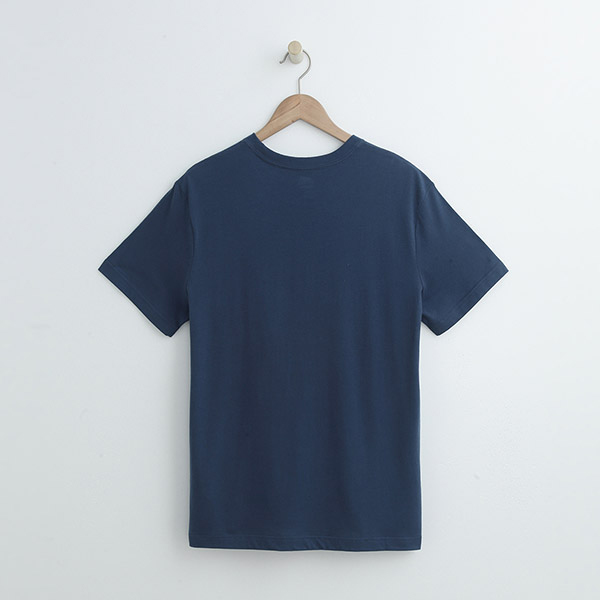男裝Roots 庫柏海狸短袖T恤-藍