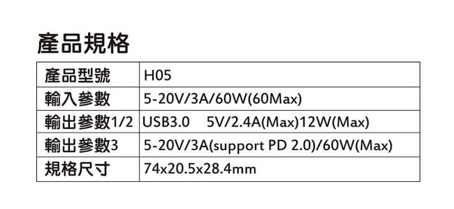 BestKEY Type-C HUB充電傳輸集線器 – H05