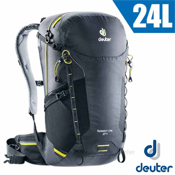 德國 Deuter 新款 Speed Lite 24L 輕量級透氣健行登山背包_黑