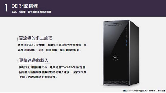 Dell Inspiron 3470 小型直立式桌上型電腦