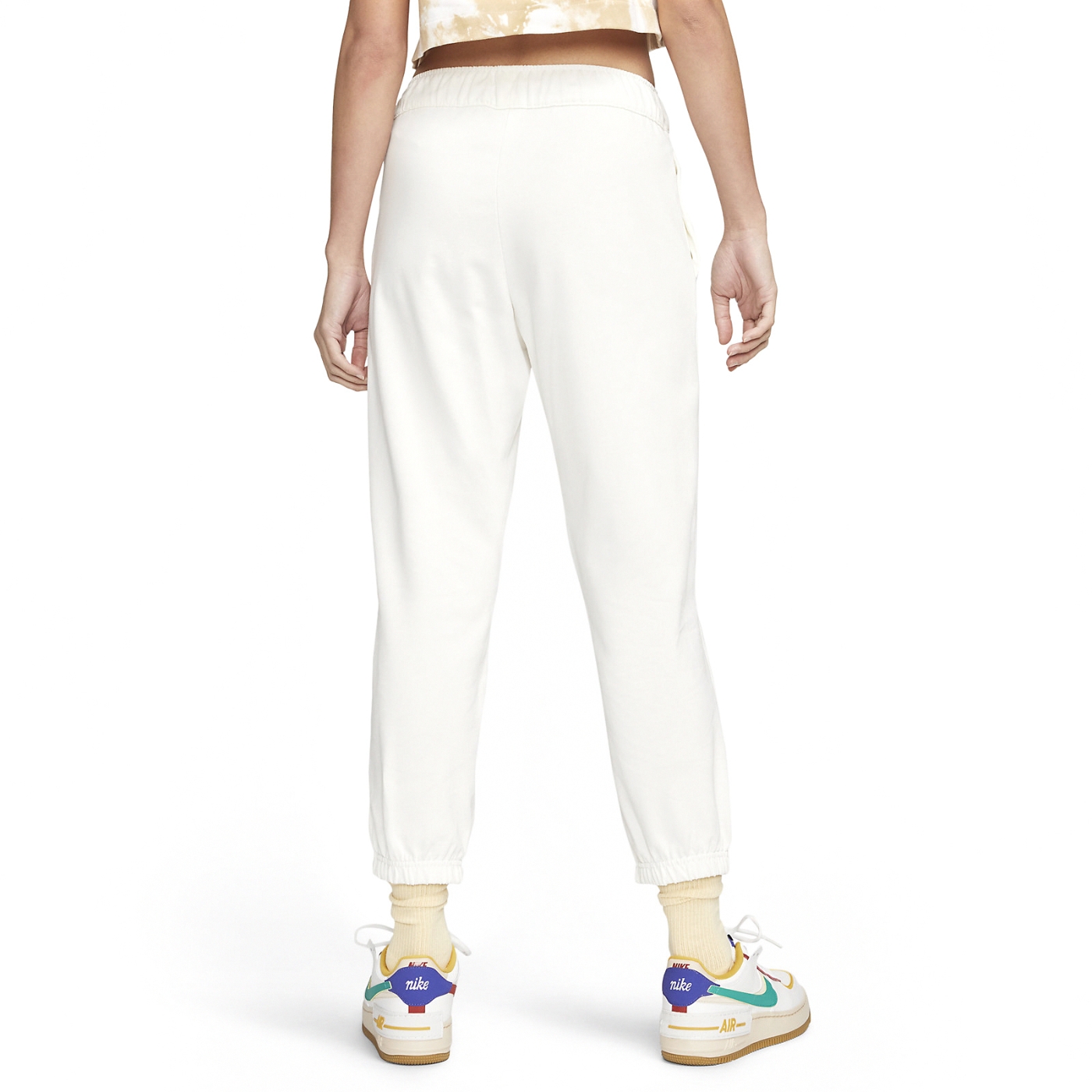 Nike 長褲NSW Pants 女款黑白棉褲褲子運動寬鬆縮口DM6420-010, NIKE