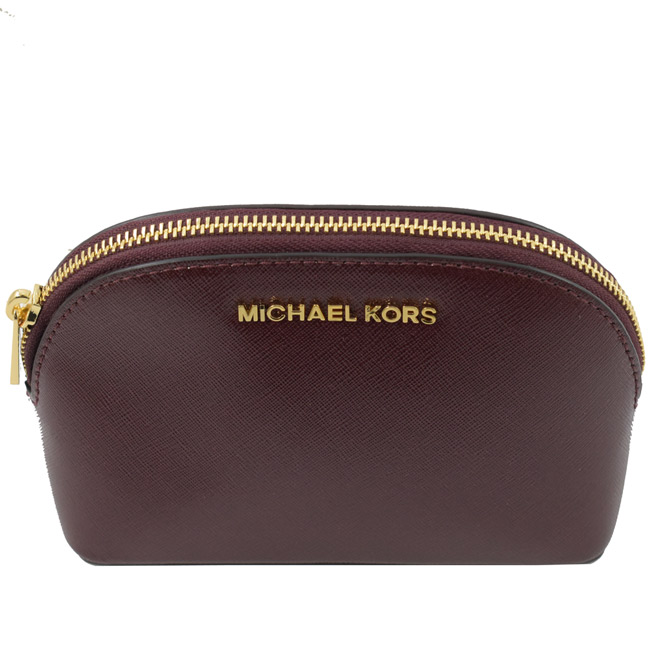 MICHAEL KORS Jet Set 防刮牛皮萬用包(紫紅)