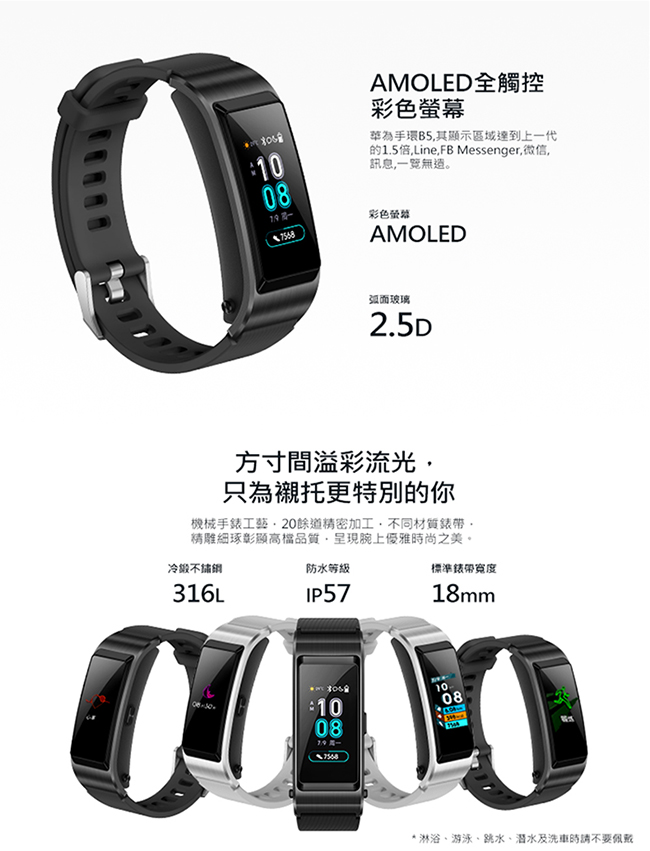 HUAWEI TalkBand B5 智慧手環