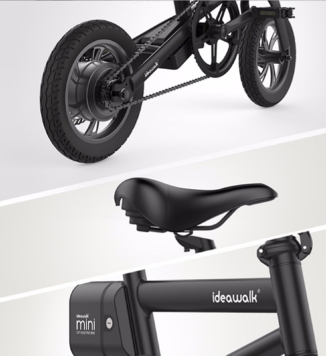 TECHONE ideawalk F1 mini 摺疊迷你電動車-黑