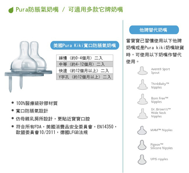 美國Pura不鏽鋼環保成長瓶 325ml 幼兒奶嘴 (粉/藍) 附保護套