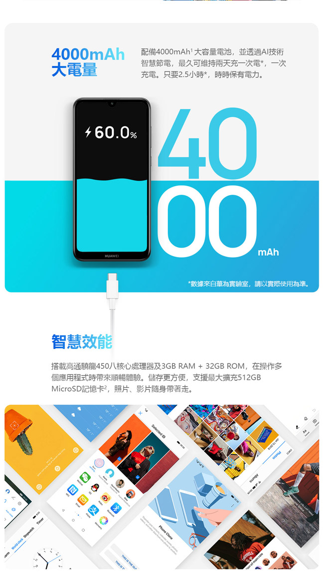 HUAWEI Y7 Pro 2019 (3G/32G) 雙鏡頭智慧手機