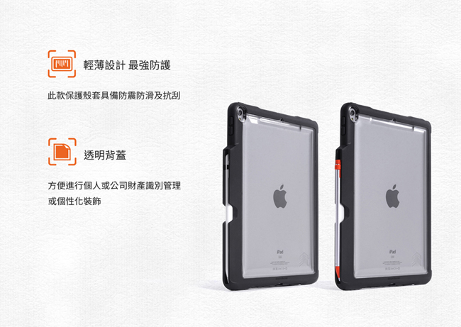 澳洲STM Dux Shell Duo iPad Air (第三代) 專用軍規防摔殼-黑