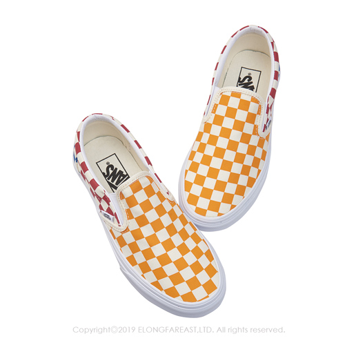 (女)VANS Classic Slip-On 撞色棋盤格休閒懶人鞋