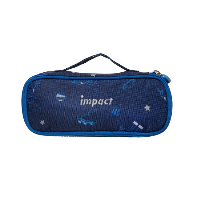 【IMPACT】機器人筆袋-深藍色 IM00L07NY