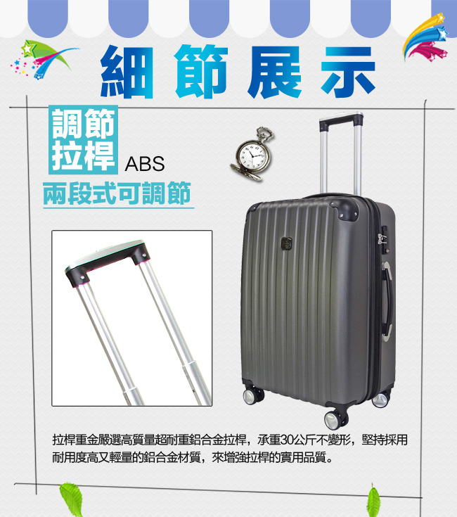 Batolon寶龍 20+24+28吋 風華再現ABS行李箱/旅行箱