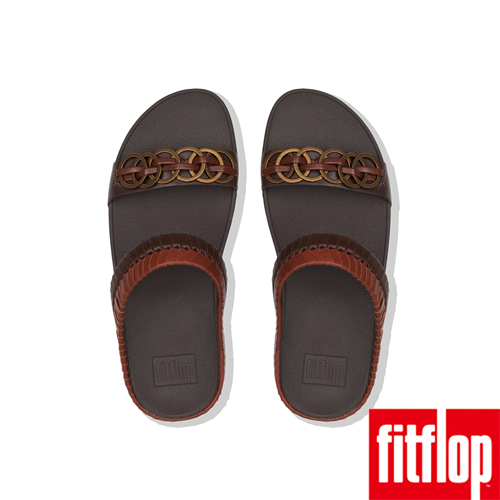 FitFlop CIRQUE雙帶涼鞋琥珀色