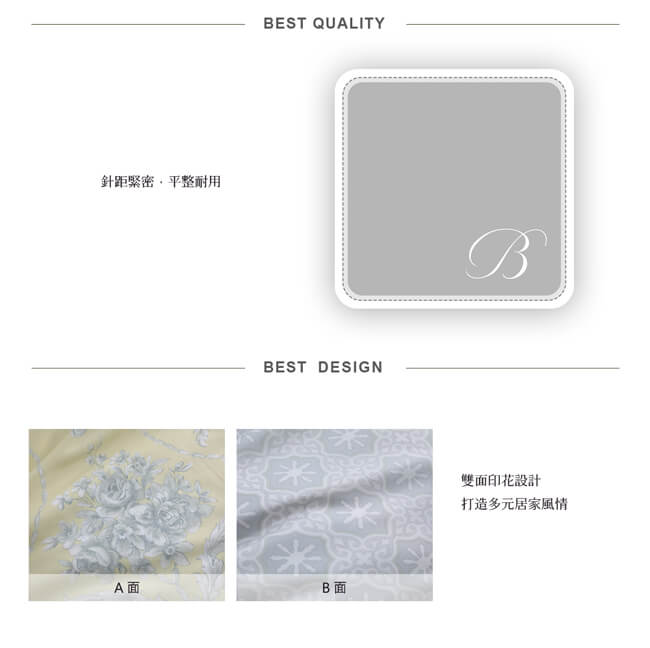 BBL Premium翡麗印象100%萊賽爾纖維-天絲.印花雙人兩用被四件式床包組