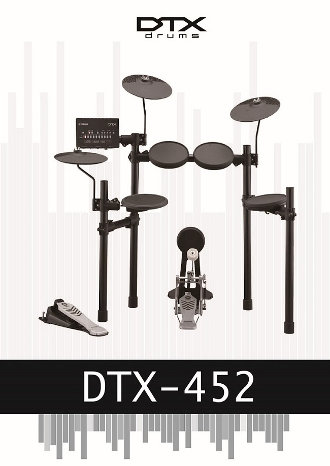 【YAMAHA山葉】DTX452K 電子鼓 / 含鼓椅、鼓棒、耳機、踏板 / 公司貨保固