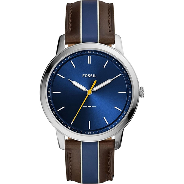 FOSSIL Minimalist 薄型簡約手錶(FS5554)-藍/44mm