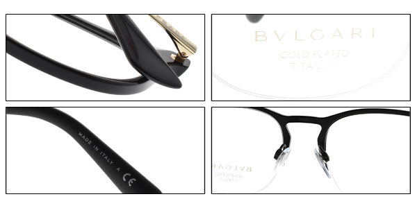 BVLGARI 眼鏡 質感半框/黑 #BG1102TK 4090