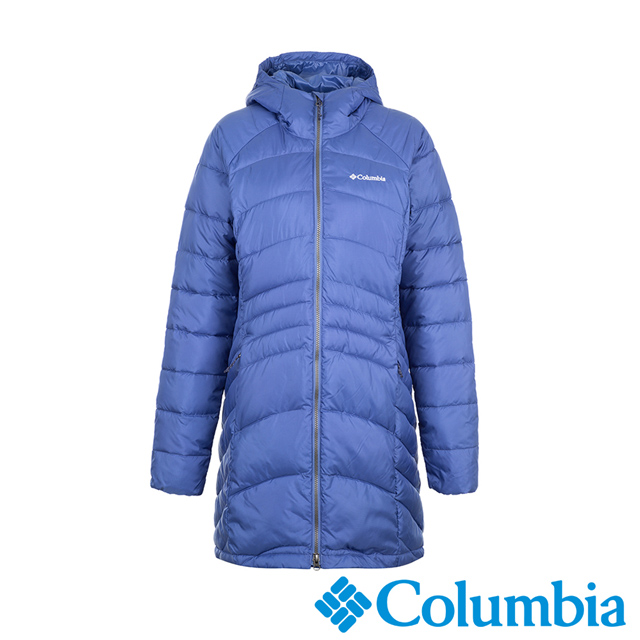 Columbia哥倫比亞 女款-長版羽絨大衣-紫色 UWK01490PL
