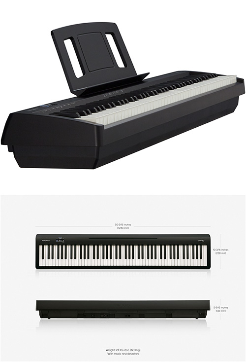 [無卡分期-12期] ROLAND FP-10 88鍵電鋼琴 (含琴架踏板琴椅組)