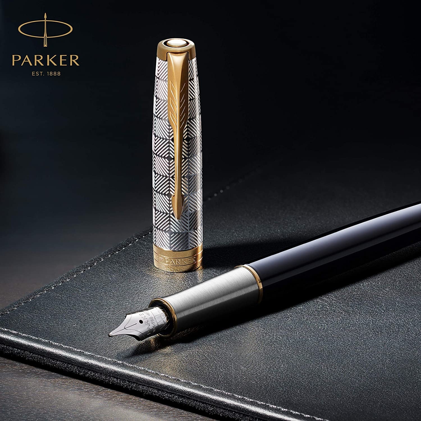 PARKER 派克 18K金 卓爾致臻系列 蔚藍 F尖 鋼筆 | 鋼筆 | Yahoo奇摩購物中心