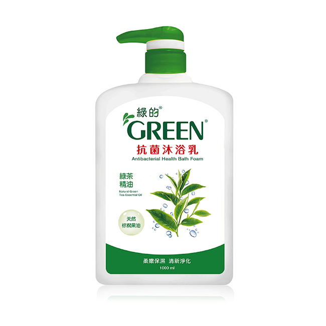 綠的GREEN 抗菌沐浴乳-綠茶精油1000ml