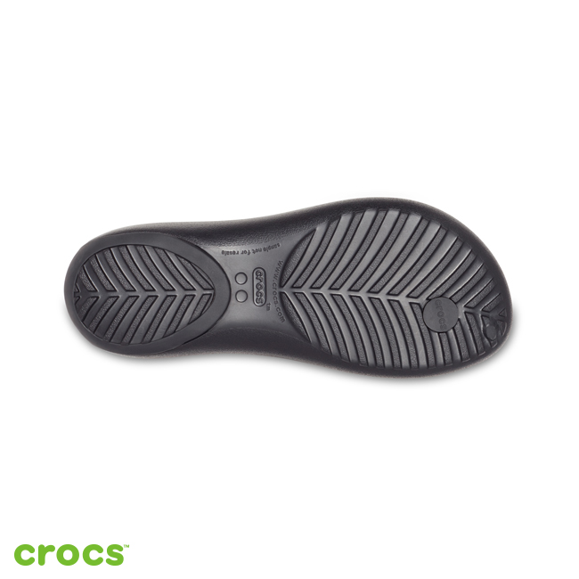 Crocs 卡駱馳 (女鞋) 瑟琳娜女士花朵人字涼鞋 205600-060