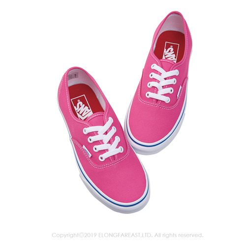 (女)VANS Authentic 經典素色休閒鞋*桃紅