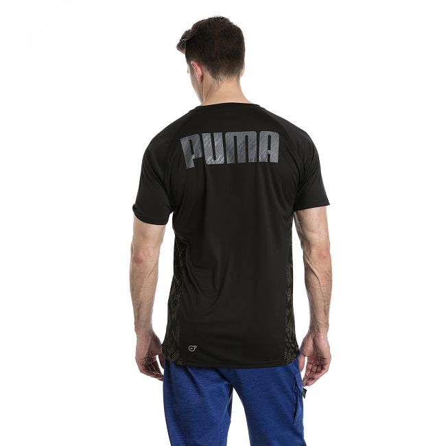PUMA-男性訓練系列VENTPUMA短袖T恤-黑色-歐規