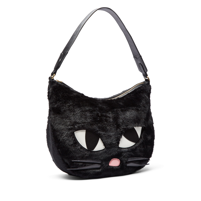 LULU GUINNESS FREDDIE 肩背包 (絨毛款)