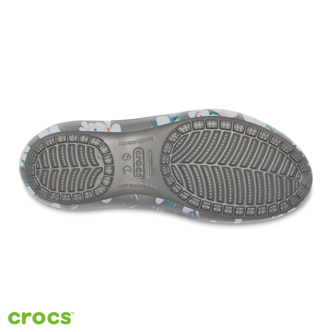 Crocs 卡駱馳 (女鞋) 卡笛花卉輕便鞋 205633-98G