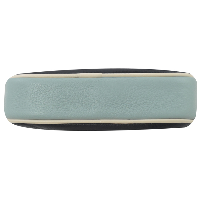 COACH 復古烙印大馬車LOGO牛皮多功能腰包/斜背包(深藍)