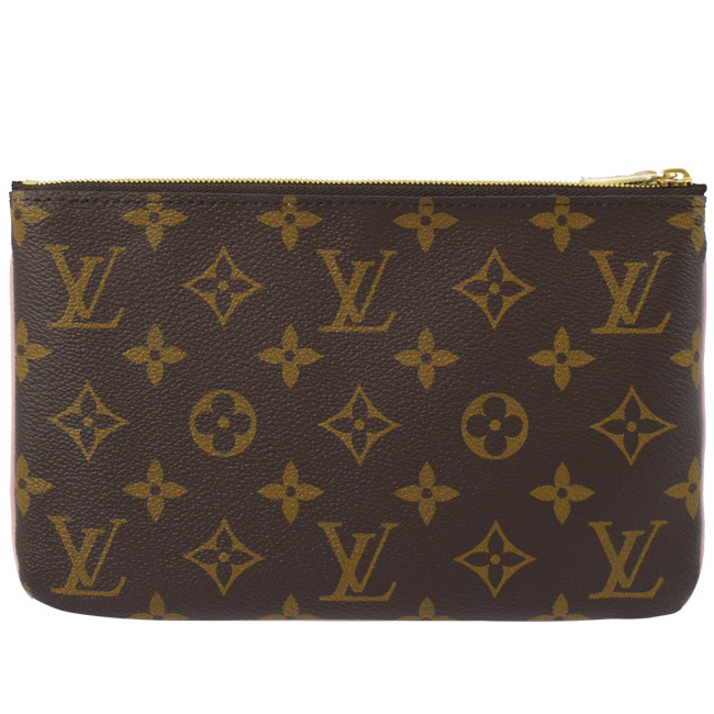 LV M63905 Pochette 小花裝飾雙層斜背鍊包