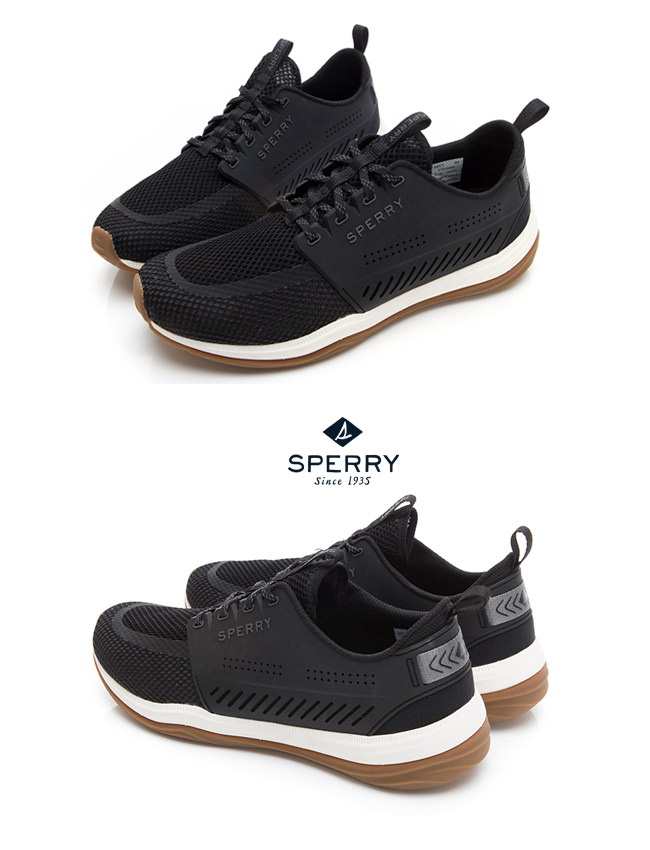 SPERRY 7 SEAS全方位防潑水休閒鞋(男款)-黑色