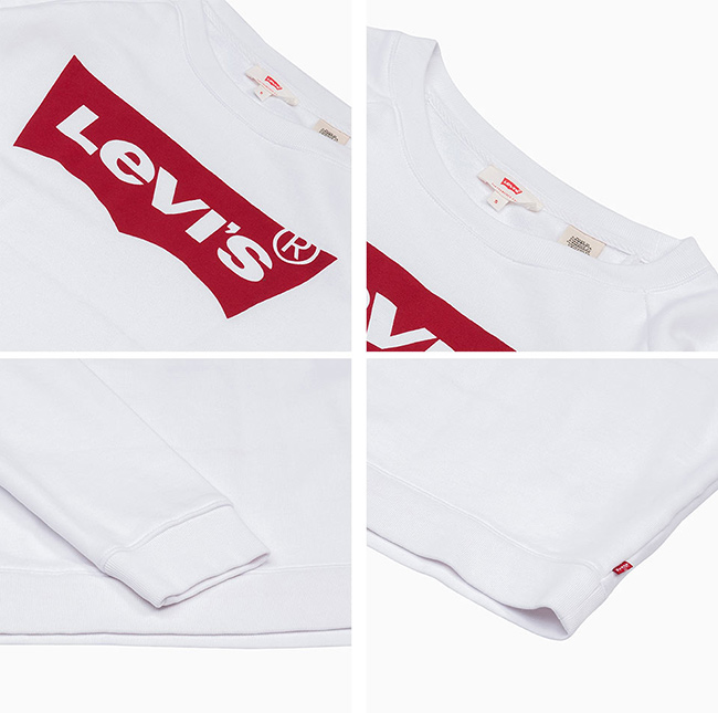 Levis 女款 大學T 經典Logo