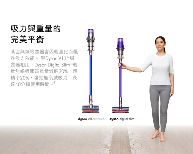 福利品】Dyson Digital Slim Fluffy Extra SV18 輕量無線吸塵器(紫色