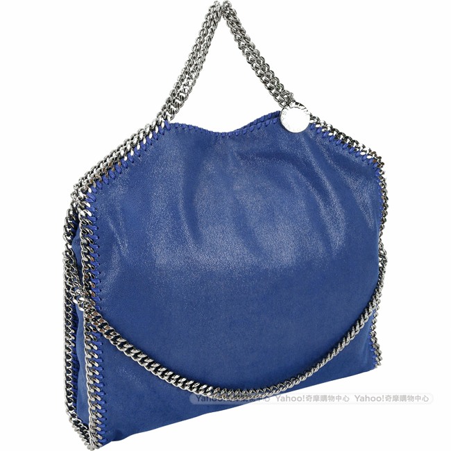 Stella McCartney Falabella Shaggy 鍊帶兩用包(寶藍色)